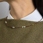 URQU BURGUNDY Necklace