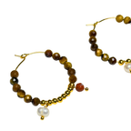 Ñiqi Tiger's Eye Earrings