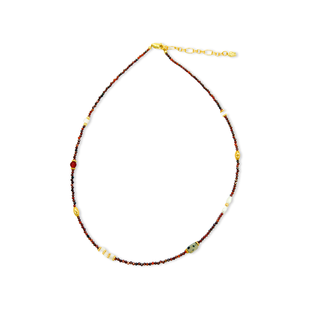 URQU BURGUNDY Necklace